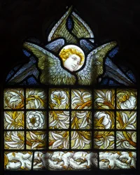 Anioł i liście, 1884